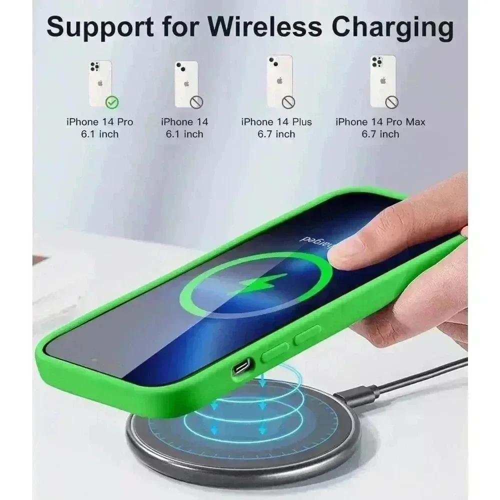 5 in 1 Case For iPhone 14 Pro 6.1” Silicone Shockproof‎ 2 Screen/Lens Protectors